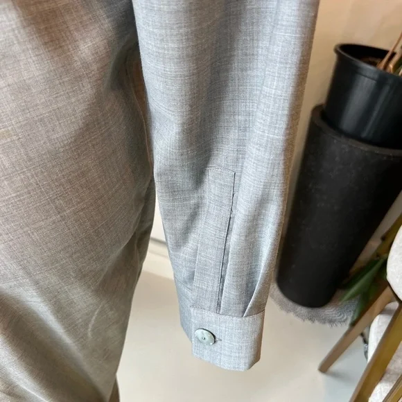 Malloni Grey Button Down Dress - Picture 13 of 13